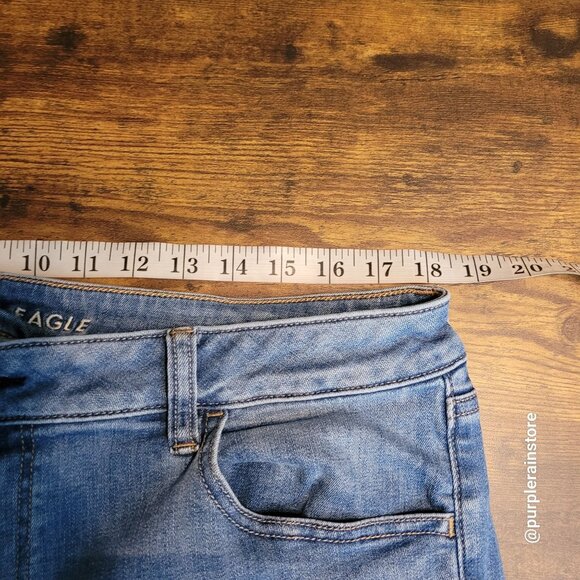 American Eagle Jeans Size 18 R Jegging Next Level Stretch Hi Rise Medium Wash - Picture 8 of 14
